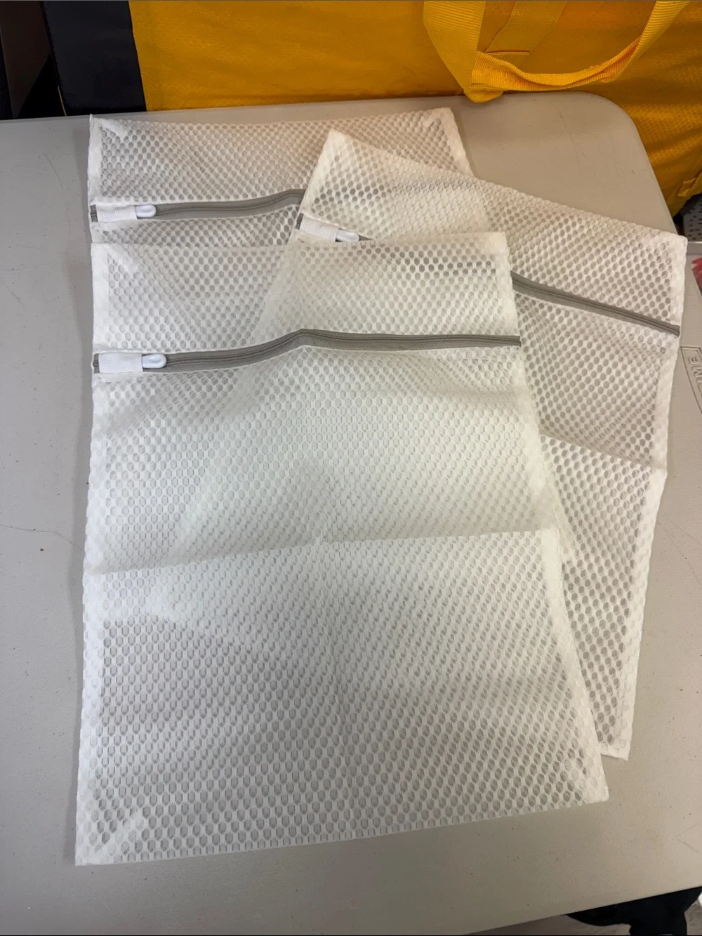 White Mesh Laundry and Bedding Wash Bags - 3 Pack all new gray and white durable